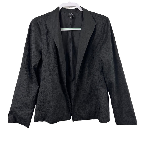 Eileen Fisher Jackets & Blazers - Eileen Fisher Silk Embroidered Open Jacket